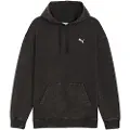 Puma Essentials Elevated Relaxed Wash Hoodie Men, Men, Black, L