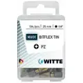 Witte Pz 1 Bitflex Tin 25 Mm Pozidriv Kryssformet Skrutrekkerbits 15 Enheter