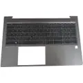 HP - Byttetastatur for notebook med numerisk tastatur - med pekepinne, ClickPad - bakbelysning - Slovensk - for ZBook Firefly 15 G7 Mobile Workstation