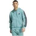 Adidas Essentials 3 Stripes Fleece Genser Med Hel Glidelås