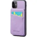 Mtp Products iPhone 11 Fierre Shann Belagt Hybrid-deksel med Kortluke og Stativ - Lilla