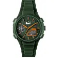 Lacoste for man. 2011367 Analogue and digital silicone watch LC33 green (OSFA), Casual, Bracelet