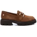 Carmela for woman. 16195202-CAMEL Leather moccasins 161952 brown (37), Flat, None, Casual