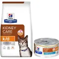 Hills 8 kg Hill's Prescription Diet + 6 x 82 g passende våtfôr gratis! - k/d Kidney Care + k/d Kidney Care Ragout med tunfisk og tilsatt grønnsaker