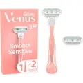Gillette Rakhyvel Smooth Sensitive Pink + 2st rakblad