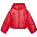 Puma Wardrobe Essentials Shiny Padded Jacket Women, Clothing, Red, XS