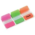 3M Post-it Index 686-PGO - Lapper med dispenser - 25.4 x 38 mm - 66 ark (3 x 22) - rosa, grønn, oransje