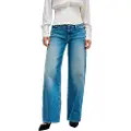 Salsa Jeans 21010597 Wide Leg Lavmidjede Jeans