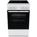 Gorenje GEC5A21WG, Frittstående komfyr, Hvit, Rotasjon, Hvit, Rustfritt stål, Stål
