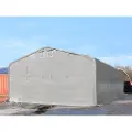 TOOLPORT 8x12 m telthall, PVC-presenning, grå, med statikk (betongunderlag)