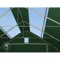 TOOLPORT 6x12 m telthall, PRIMEtex-PVC-presenning, mørkegrønn, med statikk (betongunderlag)