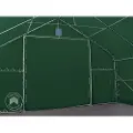 TOOLPORT 8x8 m telthall, PRIMEtex-PVC-presenning, mørkegrønn, med statikk (betongunderlag)