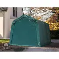 TOOLPORT 2,4x3,6 m garasjetelt, PVC-presenning, mørkegrønn, uten statikk