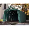 TOOLPORT 3,3x4,8 m garasjetelt, PRIMEtex-PVC-presenning, mørkegrønn, med statikk (betongunderlag)