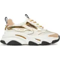 Steve madden for woman. SM19000033 Possession-E beige leather trainers -7cm platform height (39), White, 5 to 8 cm, Laces, Casual