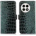 Mtp Products OnePlus Ace 5/5 Pro/13R Crocodile Series Lommebok-deksel i Lær med RFID - Grønn