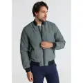 Victorio & Lucchino , V&L for man. 680057100 Grey quilted bomber jacket (S), Casual, Polyester, Long sleeve