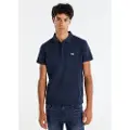 LOIS Jeans for man. 132553878 Basic short sleeve polo shirt with navy logo (L), Casual, Cotton