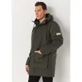 LOIS Jeans for man. 187923394 Green waterproof parka coat (S), Casual, Polyester, Long sleeve