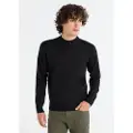 LOIS Jeans for man. 176693125 Basic embroidered mock neck jumper black (S), Casual, Cotton, Long sleeve