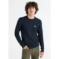 LOIS Jeans for man. 176663948 Knitted jumper navy cable knit (XL), Casual, Cotton, Long sleeve