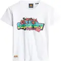 Superdry Cali Sticker Fitted Kortarmet T-skjorte