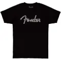Fender Spaghetti Wavy Checker Logo Tee Black XL