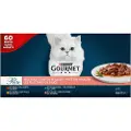 Gourmet Perle multipakke 60 x 85 g - Kylling, okse, laks og kanin