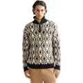 Scotch & Soda Argyles Jacquard Dropped Shoulder Genser Med Halv Glidelås