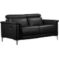 Loft 24 Loft24Sofa 2 Seter 1 Recliner Manual LundSvart2-seters sofaerFra Homeroom