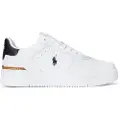Ralph Lauren for man. 809891791003 Court leather trainers white (40), Flat, Laces, Casual