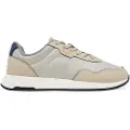 Hugo Boss for man. 50536481 Titanium beige trainers (44), Flat, Laces, Casual