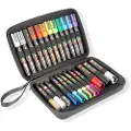 Posca Gift Case 24 Colors and multiple nib sizes case in rubber with zipper