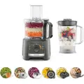 Kenwood MultiPro Compact FDP31.360GY, 2,1 l, Grå, Rotasjon, 1,2 l, Plast, Rustfritt stål