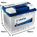 Varta 12v 60ah/540a P+ Standard Bilbatteri