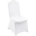 Vevor stretch spandex klappstoltrekk, universelt tilpasset stoltrekk, avtakbare vaskbare beskyttende sliptrekk, for bryllup, høytid, bankett, fest, feiring, bespisning (150 stk hvit)