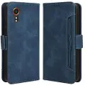 Mtp Products Samsung Galaxy Xcover7 Lommebok-deksel med Kortholder - Blĺ