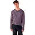 Balmohk Cropped Washed V-hals Genser