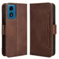 Mtp Products Motorola Moto G24 Power/G04/E14 Lommebok-deksel med Kortholder - Brun