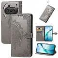Mtp Products Nothing Phone (3a) Mandala Series Lommebok-deksel - Grå