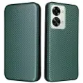 Mtp Products OnePlus Nord 2T Flip-deksel - Karbonfiber - Grønn
