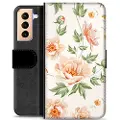 Mtp Products Samsung Galaxy S21+ 5G Premium Lommebok-deksel - Floral