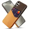 Mtp Products Samsung Galaxy S25+ KSQ Deksel med Kort Lomme - Oransje