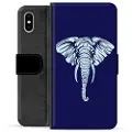Mtp Products iPhone X / iPhone XS Premium Lommebok-deksel - Elefant