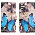 Mtp Products Samsung Galaxy A56 Style Series Lommebok-deksel - Blå Sommerfugl