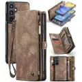 CASEME Samsung Galaxy A15 Caseme 008 2-i-1 Multifunksjonell Lommebok-deksel - Brun