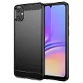 Mtp Products Samsung Galaxy A05 Børstet TPU Deksel - Karbonfiber - Svart