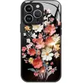Mtp Products iPhone 12/12 Pro Hybrid-deksel med blomsterbukett - Svart