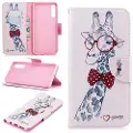Mtp Products Wonder Series Samsung Galaxy A7 (2018) Lommebok-deksel - Giraffe