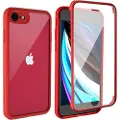 Mtp Products iPhone 7/8/SE (2020)/SE (2022) Shine&Protect 360 Hybrid-deksel - Rød / Klar